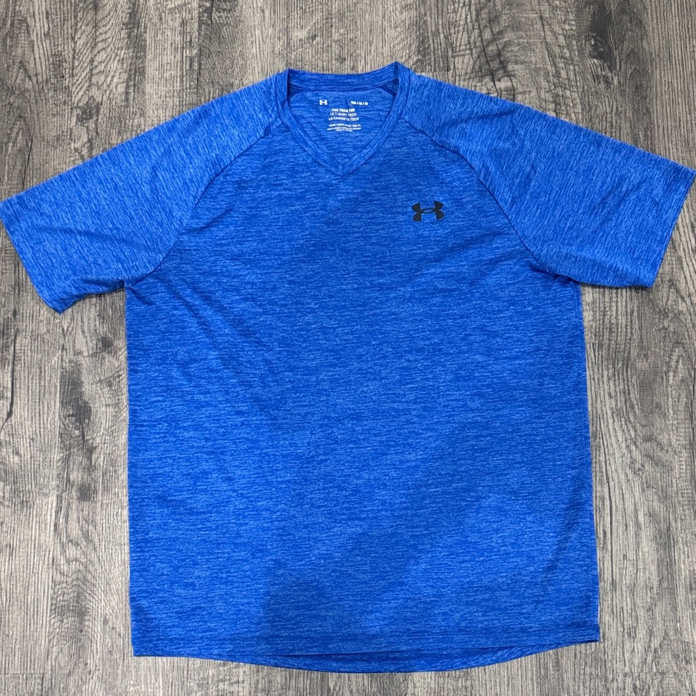Under Armour Men's Heathered Blue Tee
